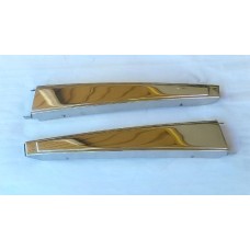 B Pillar Post Exterior Chrome Trim (Pair) No Plastic Trim 