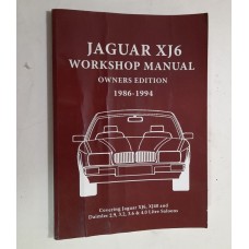 Jaguar XJ6 Workshop Manual Owners Edition 1986-1994 